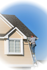 Gutter Installation and Cleaning Roofing Contractor installing Gutters